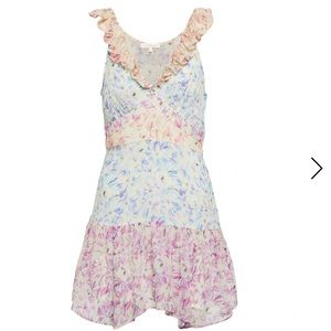Love Shack Fancy Seneca Floral Silk Dress